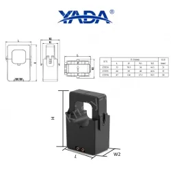 CTF24-200A/5A miniature open current transformer snap-on transformer for retrofitting