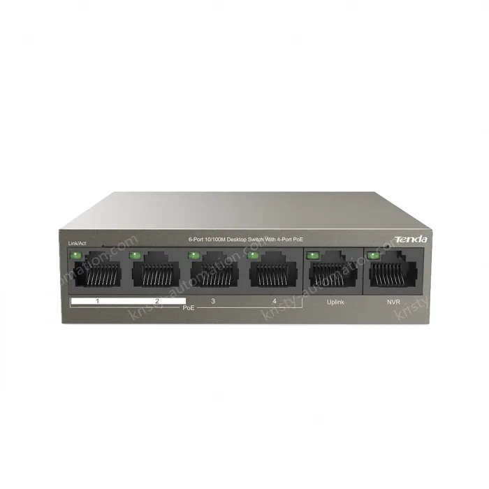 6-Port 10/100M Desktop Switch with 4-Port PoE