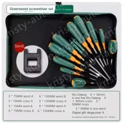 14-piece screwdriver canvas kit