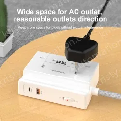 20W PD Quick Charger UK Power Strip