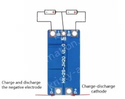 Lithium battery overcharge, overdischarge, overcurrent, short-circuit charging protection board 7.4V 10A