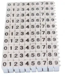 Snap-on color digital numbering tube M-0 White