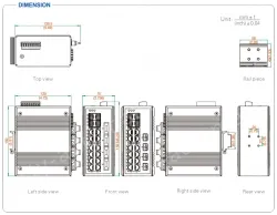 UOTEK 16+4G Gigabit Unmanaged Ethernet Switch