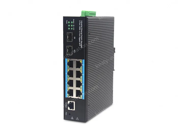 8-port 10/100BASE-TX+2G SFP Managed Industrial Switch