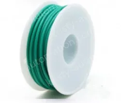 Silicone high temperature cable 26AWG Green