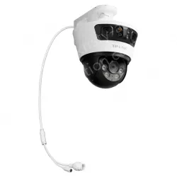 Panoramic stitching trinocular outdoor gunball linkage camera