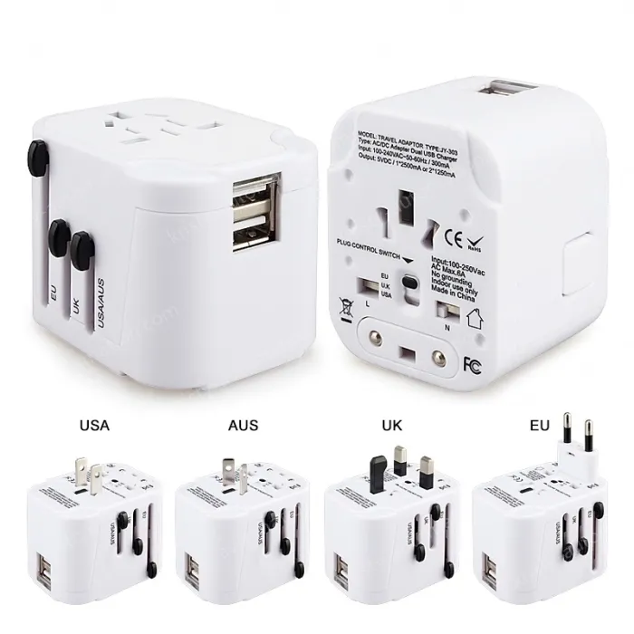 Gifts Hot sales travel adapter KRUSB-WLG3329B