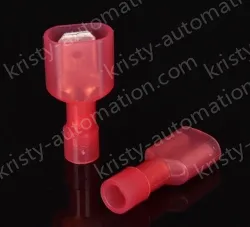 FDFN1.25-250(Red male and female）Fully insulated terminal with cold crimp termination