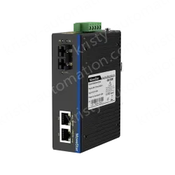 1 Port 100M F(x) + 2 Ports 10/100M T(x) Din Rail Industrial media converter