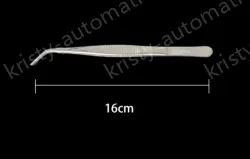Stainless steel tweezers Curved tip (304 models) 16cm
