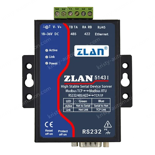 ZLAN5143I Full-isolation Serial Device Server