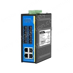 [100 Gigabit 4 Optical 4 Electrical] Ring Network Management Industrial Switch