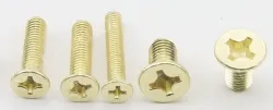 Golden Flat Head Screws M3.5*80