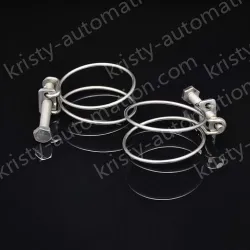 Double steel wire hose clamp 201 material 21-25*2 [wire diameter]