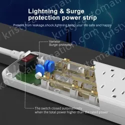 10 AC Outlets Power Strip