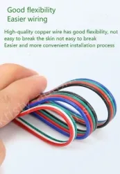 LED light connecting cable 18AWG*4 and (34/0.16TS)