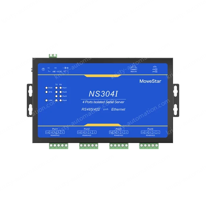 4 Ports RS485/422 Serial to 100M Ethernet Opto-isolated Server