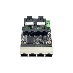 2 Ports Gigabit F(x) + 4 Ports Gigabit T(x) Embedded Switch