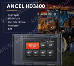 ANCEL HD3600 Heavy Truck Diagnostic Tool Construction Machinery Reading Card