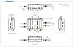UOTEK RS-232/485/422 to RS-485/422 Converter with Isolation(Antidust, water proof, lightning protection)