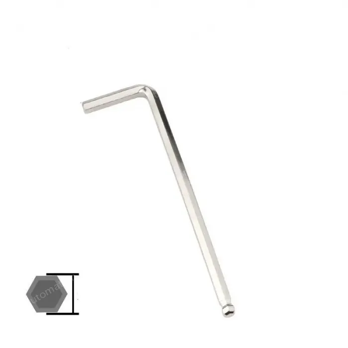 Nickel-plated extended ball head 4mm 5pcs