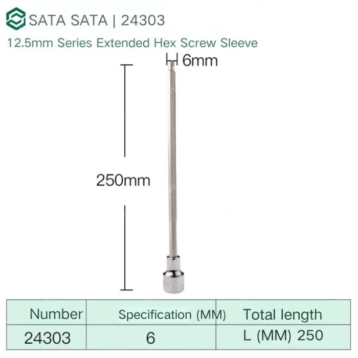 Dafei 6mm with a total length of 250mm-24303