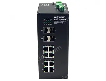 UOTEK 8G+4G Full Gigabit Managed Ethernet Switch