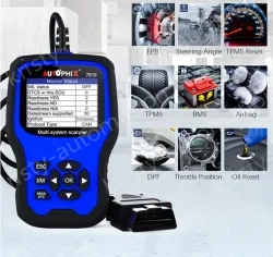 Fault code Autophix 7610 OBD2 scanning diagnostic tool VW/AUDI full system tester