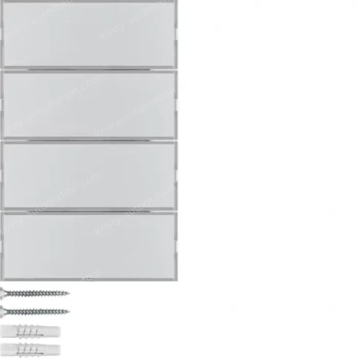 Push-button 4gang, lab. field, + RGB LED, internal temp. sensor, KNX - K.5, al.