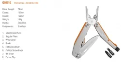 GHK10 Outdoor Folding Multi-Tool Pliers Swiss Army Knife EDC Screw Combination Pliers