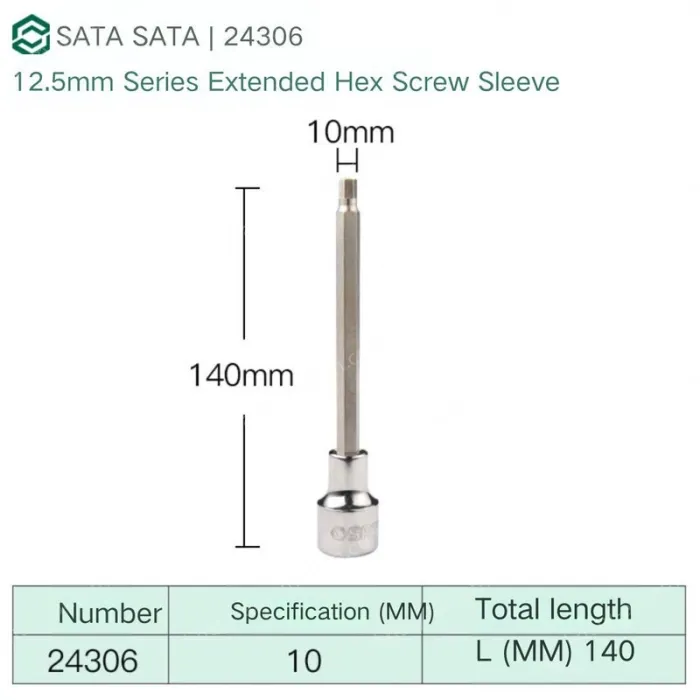 Dafei 10mm with a total length of 140mm-24306