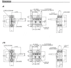 Guide CylinderWith End Lock MGG Series &oslash;20, &oslash;25, &oslash;32, &oslash;40, &oslash;50, &oslash;63, &oslash;80, &oslash;100