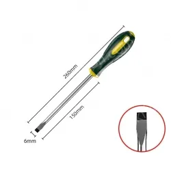 6&times;150mm slotted strong magnetic chromium vanadium steel