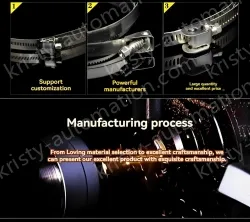 304 all steel cross hose clamp 27-51