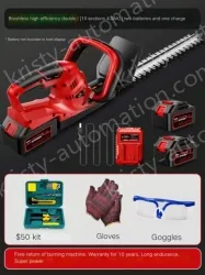 Brushless high-efficiency double-edged 10-cell 4.0Ah two batteries and one charge