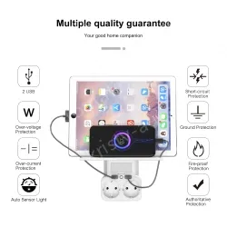 Germany plug Outlet Shelf