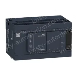 TM241C24R logic controller, Modicon M241, 24 IO, relay