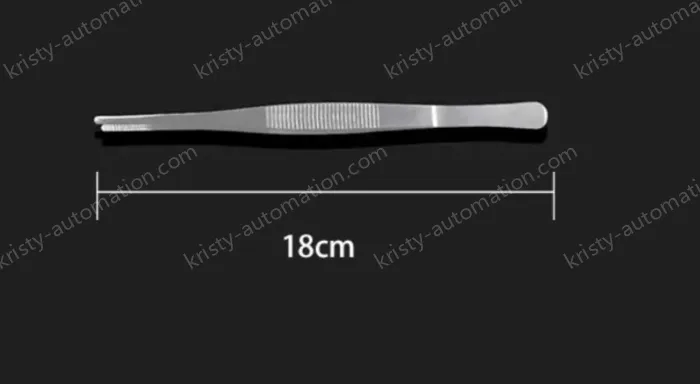Stainless steel tweezers Straight round toe (thick) 18cm