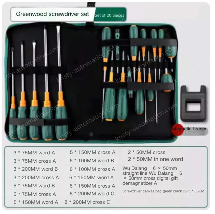 20-piece set of screwdriver canvas sets