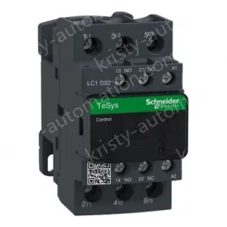 LC1D32P7C TeSys Deca Contactor, 3-Pole (3NO), AC-3/AC-3e, <=440V, 32A, 230VAC, Screw Terminal