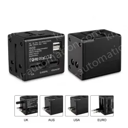 2USB travel adapter 5V,1000mA KRUSB-WLG3337B