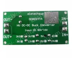 DC-DC high-voltage buck module regulated power board Input DC 10~80V Output 3.3V with terminal