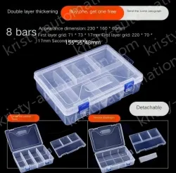 Two thickened materials 8 grids double-layered