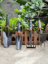 Soil shovel + hole shovel + five-tooth rake + dual-purpose nail rake hoe