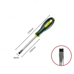 6&times;100mm slotted strong magnetic chromium vanadium steel