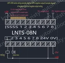 PLC amplification board output NPN input is 3.5V-5V 16-way