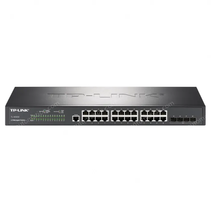 24 Gigabit RJ45 ports, 4 Gigabit SFP+ ports Layer 3 network management switches