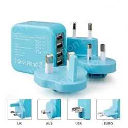 B2C hot sale Travel adapter multi socket for global use KRUSB-WLG3336B