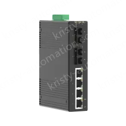 2 Ports 100M F(x) + 4 Ports 10/100M T(x) Din-Rail Unmanaged Industrial Ethernet Switch