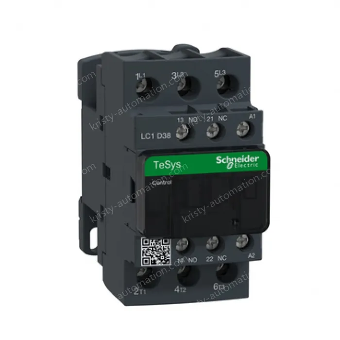 LC1D18B7C TeSys Deca Contactor, 3 Pole (3NO), AC-3/AC-3e, <=440V, 18A, 24VAC, Screw Terminal